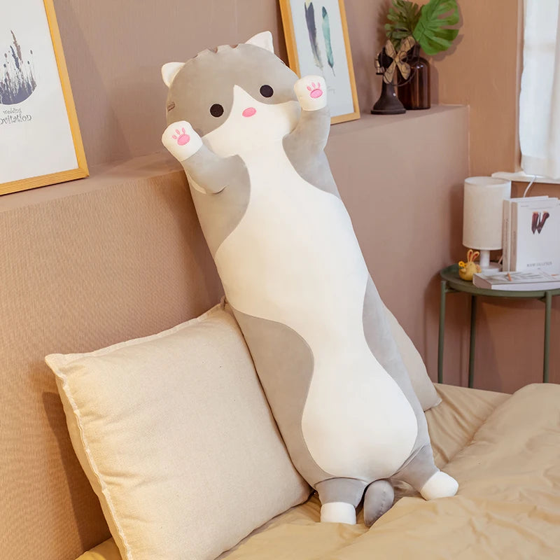 70/90/120CM Cartoon Animal Dinosaur Unicorn Cat Plush Toys Stuffed Soft Long Sleeping Pillow Dolls  Birthday Gift KAEMEX