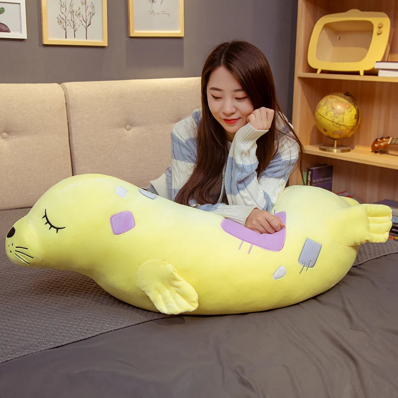 Sea World Animal Sea Lion Doll Seal Plush Toy Sleeping Pillow Stuffed Toys Gift KAEMEX