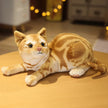 Lifelike Cat Plush Doll Soft Stuffed Animals Toy Child Gift Cute Cat Toys For Kids Birthday Christmas Gifts KAEMEX