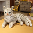 Lifelike Cat Plush Doll Soft Stuffed Animals Toy Child Gift Cute Cat Toys For Kids Birthday Christmas Gifts KAEMEX