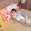 70/90/120CM Cartoon Animal Dinosaur Unicorn Cat Plush Toys Stuffed Soft Long Sleeping Pillow Dolls  Birthday Gift KAEMEX