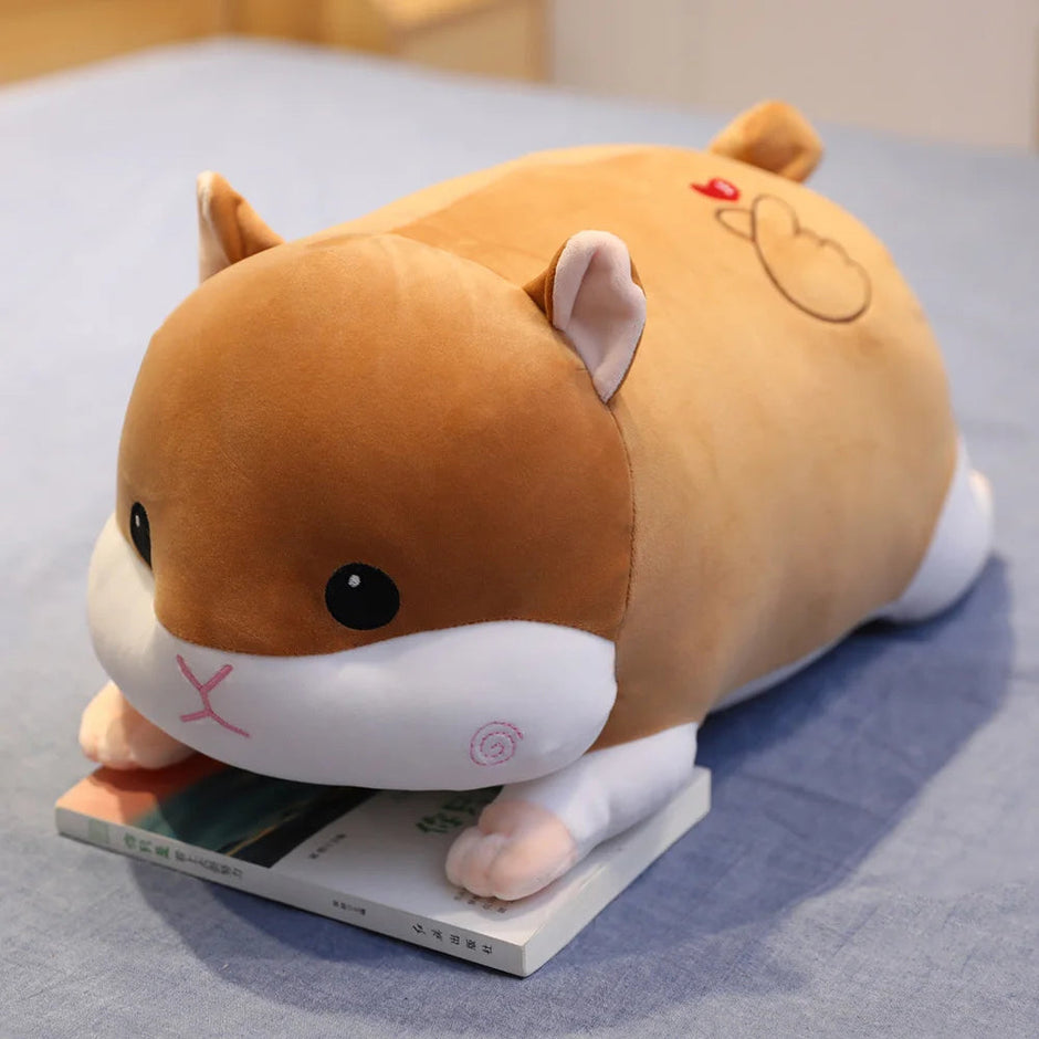 Pig Hamster Plush Pillow With Soft blanket Stuffed hand Warmer Stuffed Toys for Bedroom Cushion for Girlfriend KAEMEX