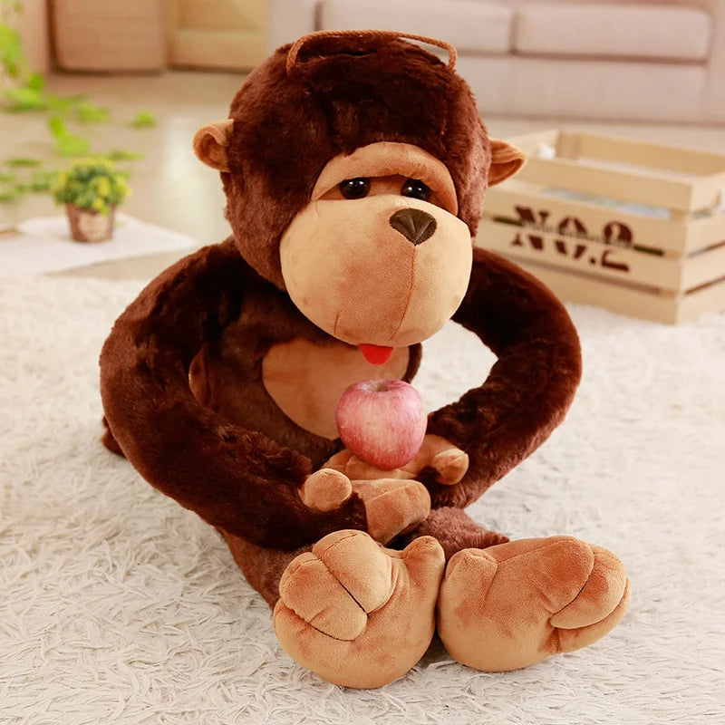 80/110cm Giant size cartoon Big mouth monkey plush toy the Gorilla plush doll stuffed pillow playmates toy KAEMEX