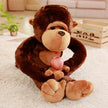 80/110cm Giant size cartoon Big mouth monkey plush toy the Gorilla plush doll stuffed pillow playmates toy KAEMEX