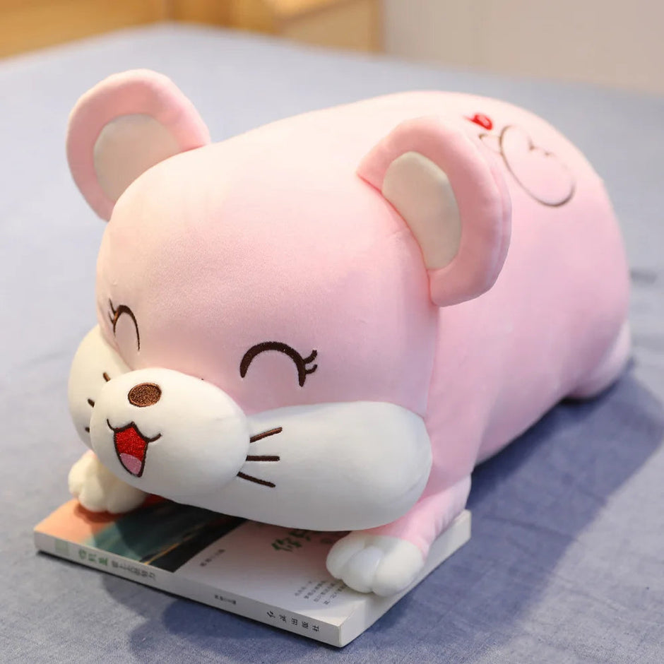 Pig Hamster Plush Pillow With Soft blanket Stuffed hand Warmer Stuffed Toys for Bedroom Cushion for Girlfriend KAEMEX