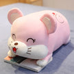 Pig Hamster Plush Pillow With Soft blanket Stuffed hand Warmer Stuffed Toys for Bedroom Cushion for Girlfriend KAEMEX