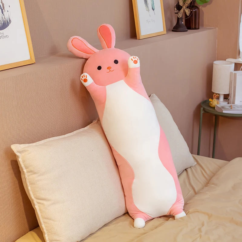 70/90/120CM Cartoon Animal Dinosaur Unicorn Cat Plush Toys Stuffed Soft Long Sleeping Pillow Dolls  Birthday Gift KAEMEX