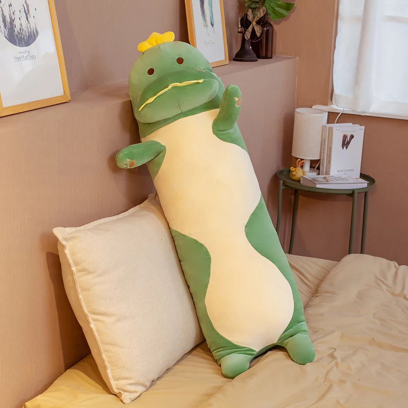 70/90/120CM Cartoon Animal Dinosaur Unicorn Cat Plush Toys Stuffed Soft Long Sleeping Pillow Dolls  Birthday Gift KAEMEX
