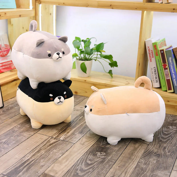 40/50cm Cute Shiba Inu Dog Cat Pig Plush Toy Stuffed Soft Kawaii Animal Pillow Lovely Gift KAEMEX