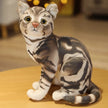 Lifelike Cat Plush Doll Soft Stuffed Animals Toy Child Gift Cute Cat Toys For Kids Birthday Christmas Gifts KAEMEX
