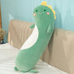 75/95/125cm Lovely Dinosaur Penguin Husky Unicorn Kawaii Long Pillow Stuffed Soft Animal Dolls Sleeping Pregnant Baby Kids Toys KAEMEX