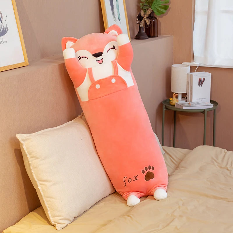70/90/120CM Cartoon Animal Dinosaur Unicorn Cat Plush Toys Stuffed Soft Long Sleeping Pillow Dolls  Birthday Gift KAEMEX