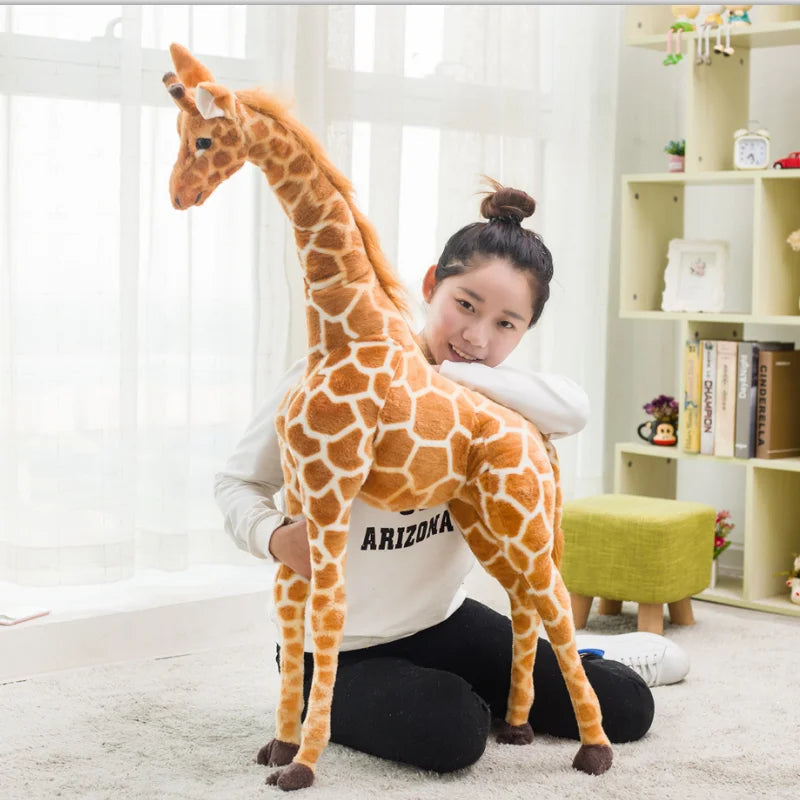 Giant size Giraffe Plush Toys Cute Stuffed Animal Soft Giraffe Doll Birthday Gift Kids Toy KAEMEX