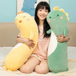 75/95/125cm Lovely Dinosaur Penguin Husky Unicorn Kawaii Long Pillow Stuffed Soft Animal Dolls Sleeping Pregnant Baby Kids Toys KAEMEX