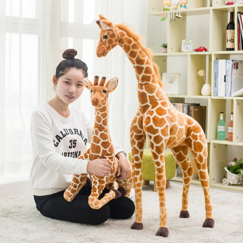 Giant size Giraffe Plush Toys Cute Stuffed Animal Soft Giraffe Doll Birthday Gift Kids Toy KAEMEX