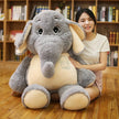 Giant plush Elephant toys Grey Stuffed Big flappy ears Long plush elephant Animal toys for Christmas gift KAEMEX