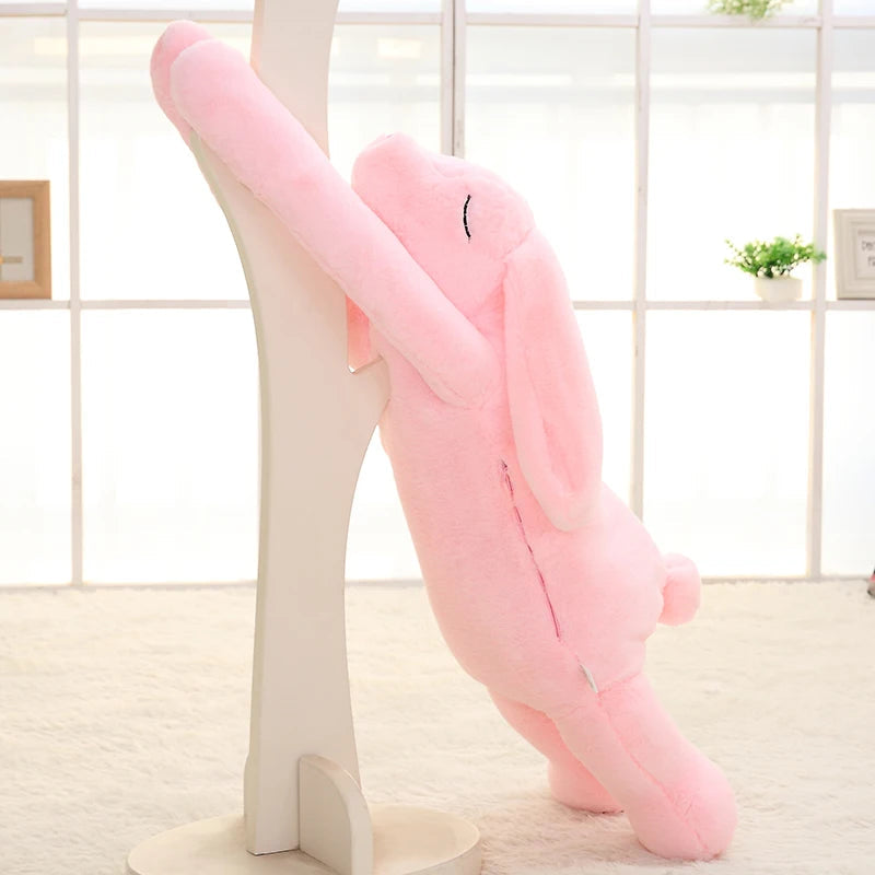 Lovely Giant Animal 90cm 120cm Soft Cartoon Big Ear Bunny Plush Toy Rabbit Stuffed Pillow Girl Gift KAEMEX