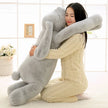 Lovely Giant Animal 90cm 120cm Soft Cartoon Big Ear Bunny Plush Toy Rabbit Stuffed Pillow Girl Gift KAEMEX
