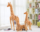 High Quality 140cm Simulation Giraffe Plush Toys Cute Stuffed Animal Soft Giraffe Doll Birthday Gift Toy KAEMEX