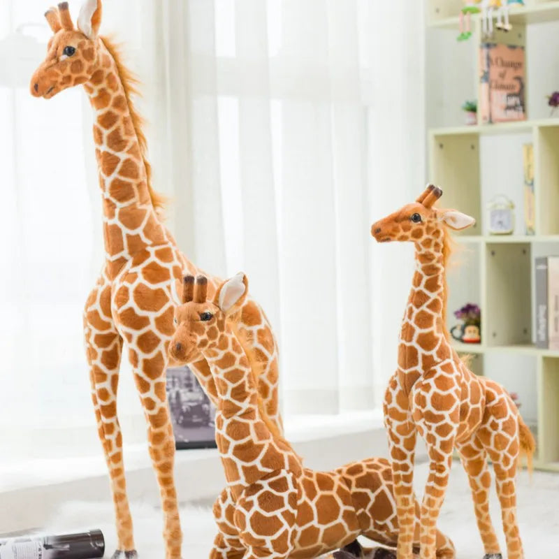 Giant size Giraffe Plush Toys Cute Stuffed Animal Soft Giraffe Doll Birthday Gift Kids Toy KAEMEX