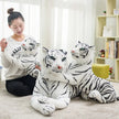 30-120CM High Quality Giant White Tiger Stuffed Toy Lovely Big Size Tiger Plush Doll Soft Pillow Christmas Gift KAEMEX