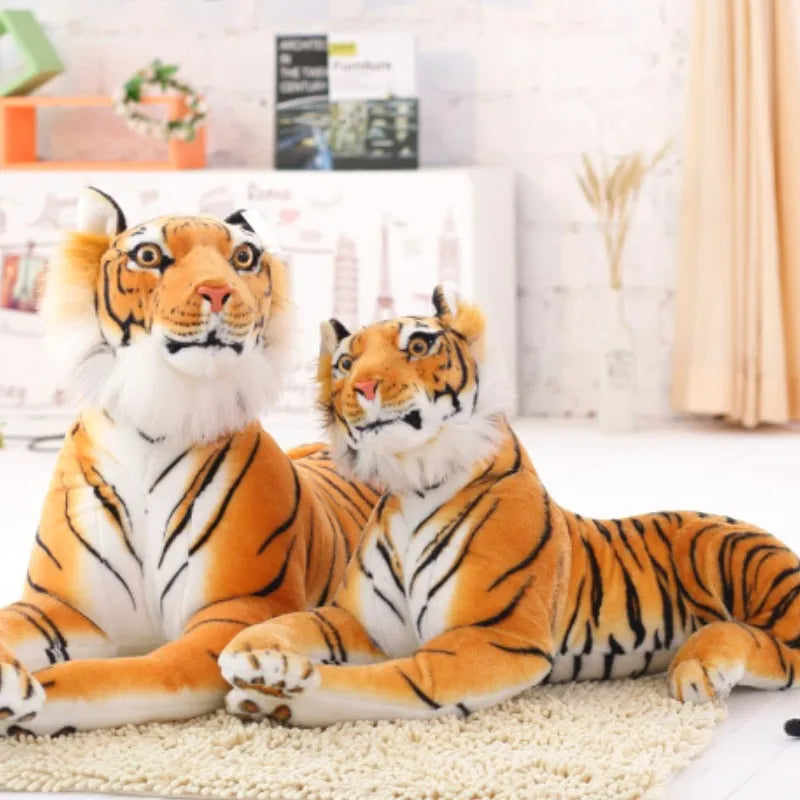 30-120CM High Quality Giant White Tiger Stuffed Toy Lovely Big Size Tiger Plush Doll Soft Pillow Christmas Gift KAEMEX