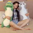 70/90/120CM Cartoon Animal Dinosaur Unicorn Cat Plush Toys Stuffed Soft Long Sleeping Pillow Dolls  Birthday Gift KAEMEX