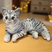 Lifelike Cat Plush Doll Soft Stuffed Animals Toy Child Gift Cute Cat Toys For Kids Birthday Christmas Gifts KAEMEX