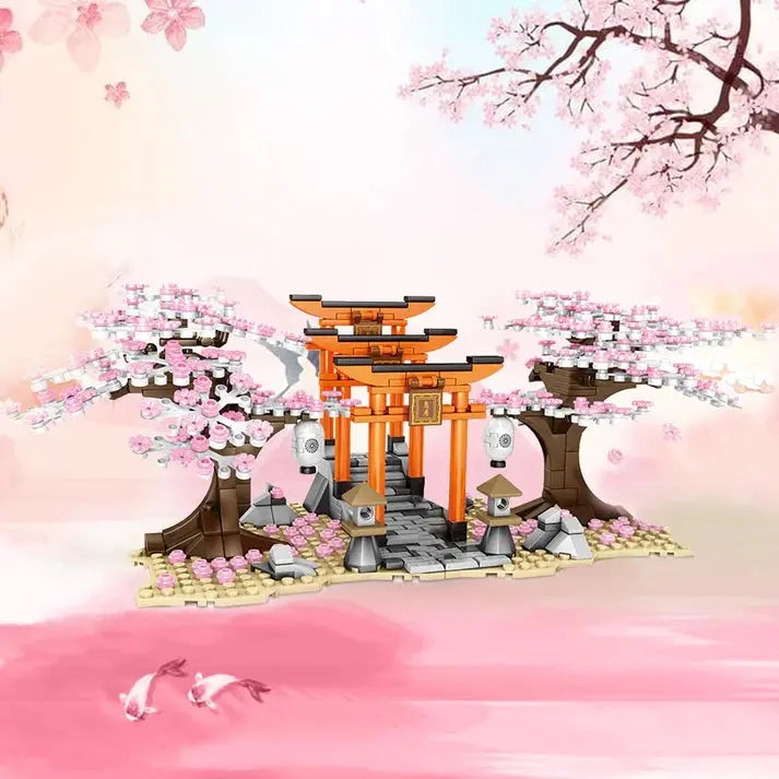 Japenese Cherry Blossom Torii Gates