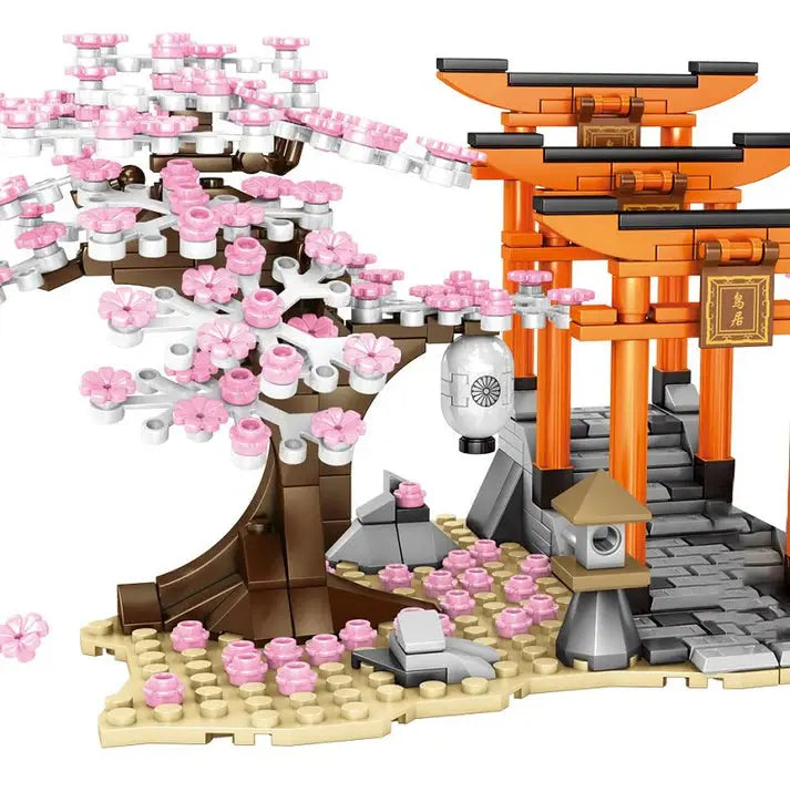 Japenese Cherry Blossom Torii Gates