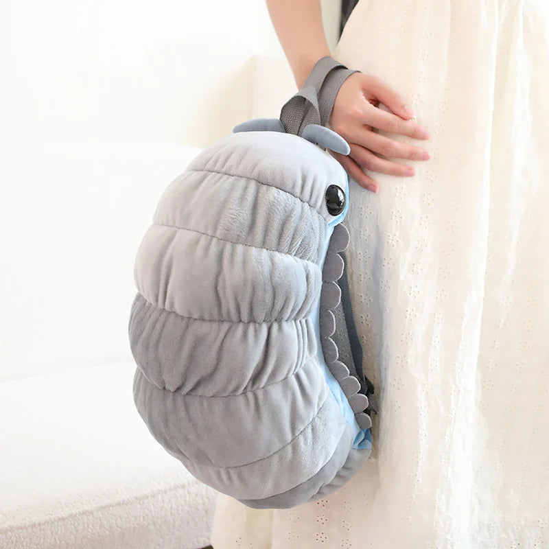 Simulation Insect Backpack Plush Toys Soft Stuffed Cartoon Doll Watermelon Worm Animal Toy Creative Gift for Children Kids Girls KAEMEX