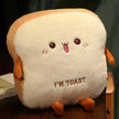 Simulation Bread Toast Cushion Stuffed Sliced Bread Food Pillow Sofa Chair Decor Seat Cushion Cute Student  Kids Toy Chair Pad KAEMEX