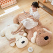 Giant Plush Dog Lying Toys Stuffed Soft Dog Plush Pillow for Kids Cartoon Animal Floor Seat Pillows Cushions For Girls Gift KAEMEX