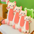 70-130cm  Kawaii Cat Red Fox Plush Toy Soft Animal Toys Stuffed Cat Long Pillow Cushion Birthday Gifts KAEMEX