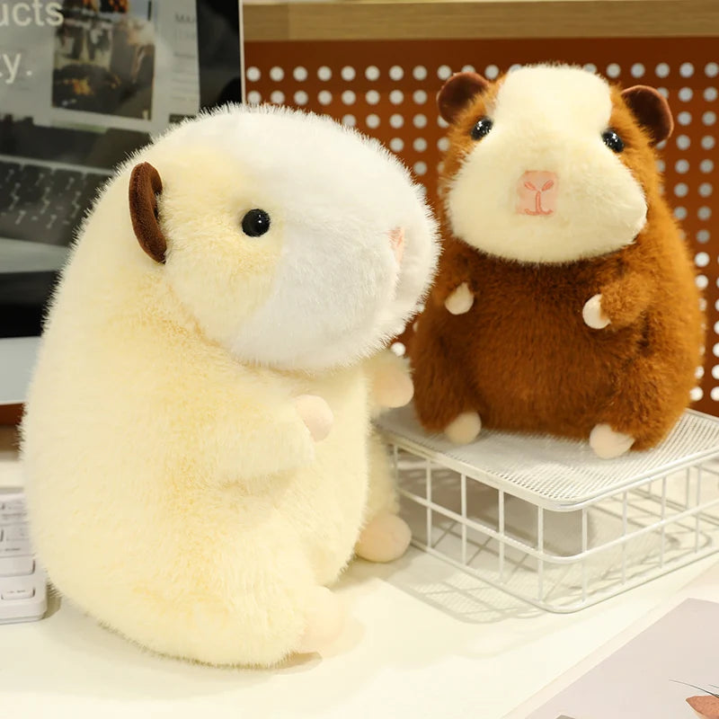 Kawaii Stuffed Animal Hamster Plush Toy Cute Chubby Plushies Guinea Pig Soft Doll Lifelike Mouse Procellus Plush Pillow Gift KAEMEX