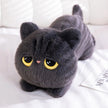 Cute Cat Plush Pillow Stuffed Soft Lying Cat Cushion Lovely Black Cat Sleeping Pillow Nice Birthday Gifts KAEMEX