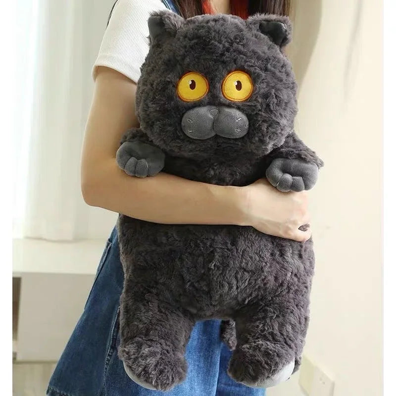 New Arrive 40cm Japanese Kawaii Soft Plush Cat Toys Stuffed Animal Dolls Gift Lovely Fat Cats Pillow Home Decoration KAEMEX