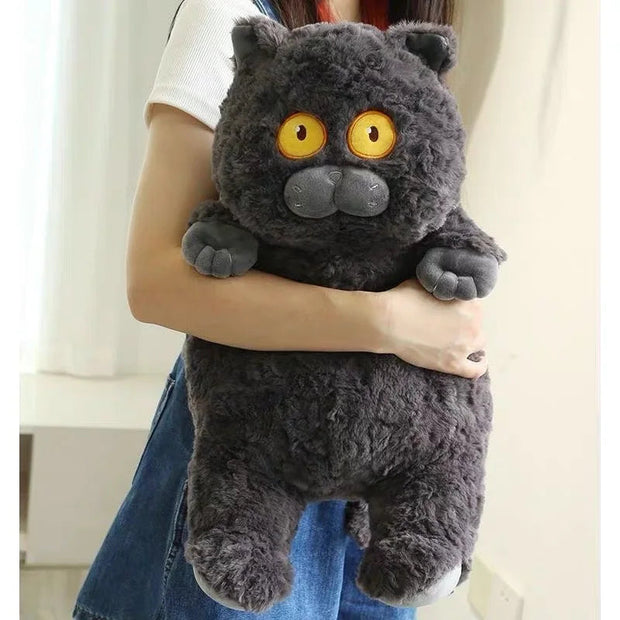 New Arrive 40cm Japanese Kawaii Soft Plush Cat Toys Stuffed Animal Dolls Gift Lovely Fat Cats Pillow Home Decoration KAEMEX
