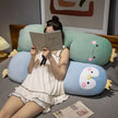 70~120cm Duck Long Pillow Stuffed Soft Cartoon Animal Chick Penguin Dinosaur Bolster Plushie Sleeping Leg Support Birthday Gift KAEMEX