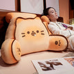 Cartoon bedside soft Animal Bread Cat Dog Backrest Sofa Cushion Plush Biscuit Bear Triangle Pillow On The Bed Gifts KAEMEX