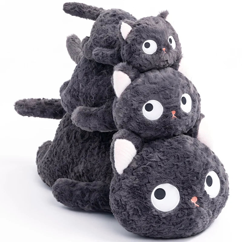 Lovely Plush Black Cat Dolls Cute Toy Stuffed Soft Cat Pillow Birthday Gifts KAEMEX