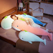 60~150cm Soft Stuffed Whale Toy Ocean Animal Underwater Giant Whale Plushie for Children Birthday Gift KAEMEX