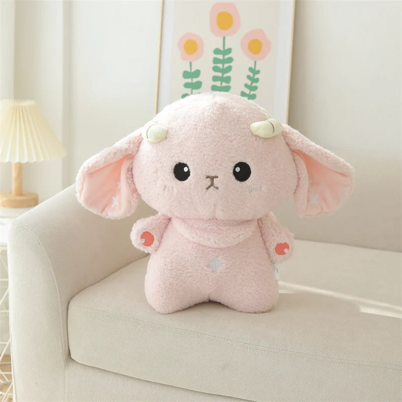 Cartoon Sheep Doll Plush Toy Kawaii Cuddly Animal Stuffed Fluffy Plushie Peluche Lamb Grey Green Purple Brown Pink Gift KAEMEX