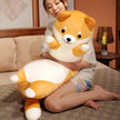 130cm Giant Long Shiba Inu Dog Plush Toy Throw Pillow Stuffed Soft Animal Corgi Chai Cushion Kawaii Birthday Valentine Present KAEMEX