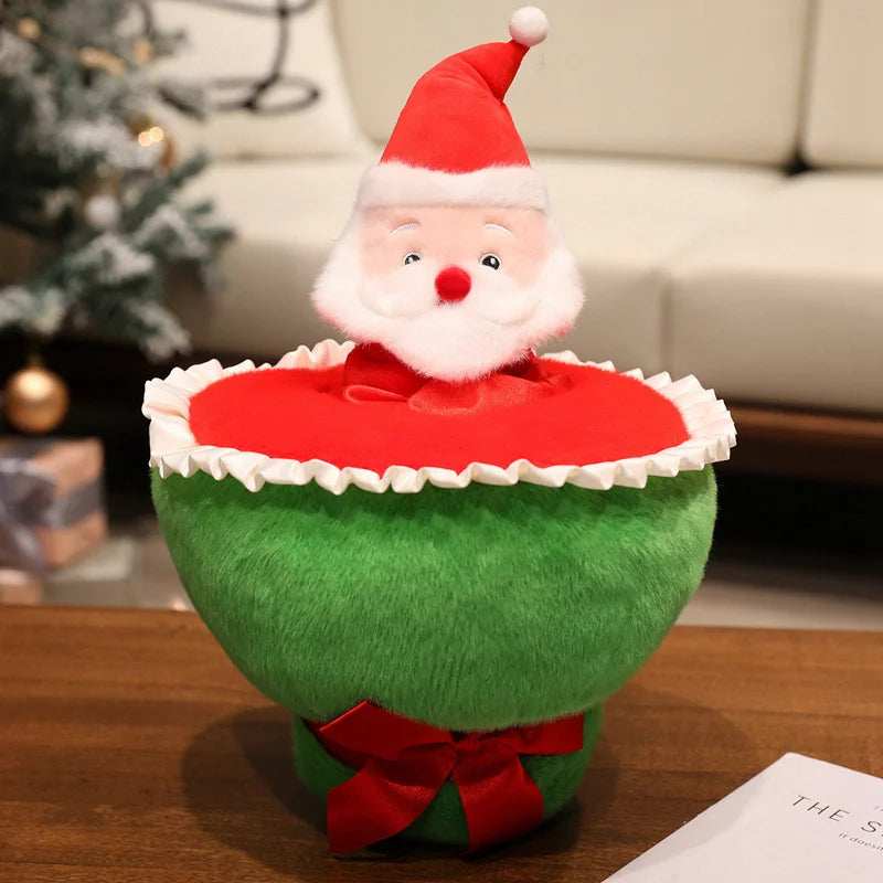 Creative Christmas Series Plush Doll Pillow Christmas Tree House Santa Plush Doll Soft Holiday 1Gift KAEMEX