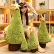 1Pc 29-90CM Simulation Christmas Tree Plush Toys Cute Evergreen Plush Pillow Dolls Wishing Trees Stuffed for Christmas Dress Up KAEMEX