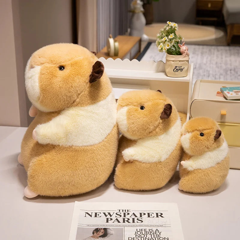 25/30/40CM Cute Real life Guinea Pig Plush Toy Doll Kawaii Piggy Hamster Stuffed Toys Simulation Animal Pillow Lovely Xmas Gift KAEMEX