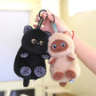 Cute Pet Cat Plush Toy Calico Cat Siamese Kitten Black Cat Stuffed Animal Companion Doll Birthday Gift KAEMEX