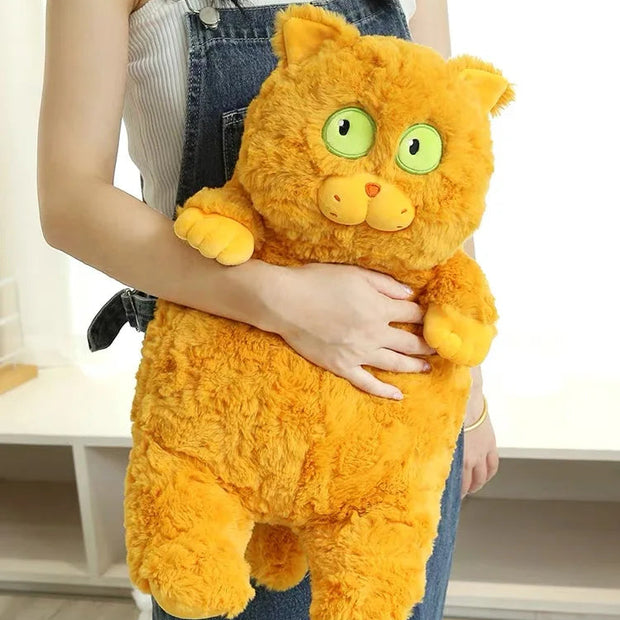 New Arrive 40cm Japanese Kawaii Soft Plush Cat Toys Stuffed Animal Dolls Gift Lovely Fat Cats Pillow Home Decoration KAEMEX