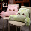 Cartoon soft Animal Cat Plush Backrest Sofa Cushion Stuffed Triangle Pillow On The Bed Gifts KAEMEX